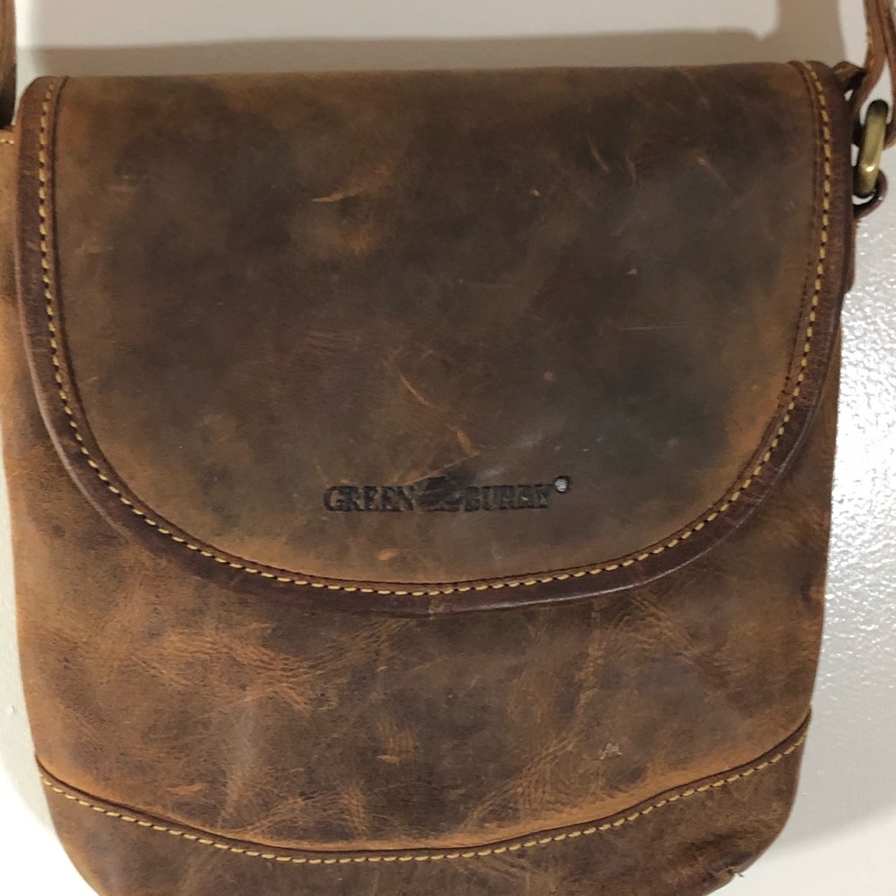 Italian leather cross body bag
